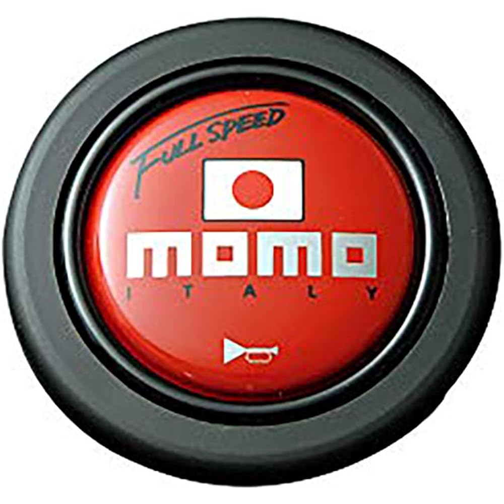 fortune MOMO FULL SPEED 34.8D RED Full Speed Steering 34.8 Pie DEEP 3.5 inches (90 mm) Red Top Full SPEED