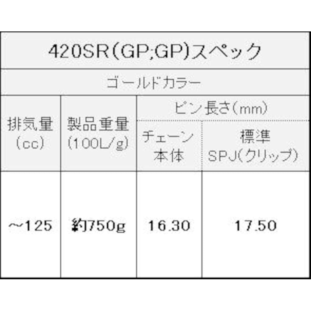 EK 420SR Reinforced Non-Sealing Chain (Clip Joint)