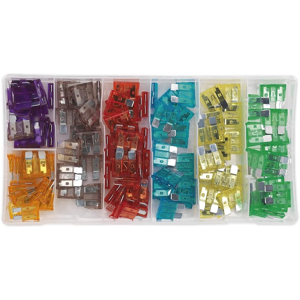 SEALEY BCF120 Automotive standard blade fuse assortment 120 pieces