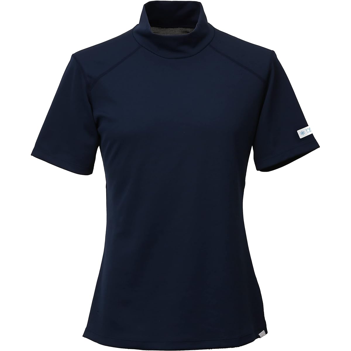 Freeze Tech] Hyogeki Short Sleeve Mock Neck Navy (2XL) Recommended