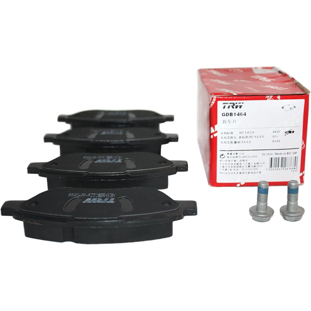 TRW BRAKE PADS FRONT LEFT AND RIGHT SET Peugeot 207 307 gdb1464