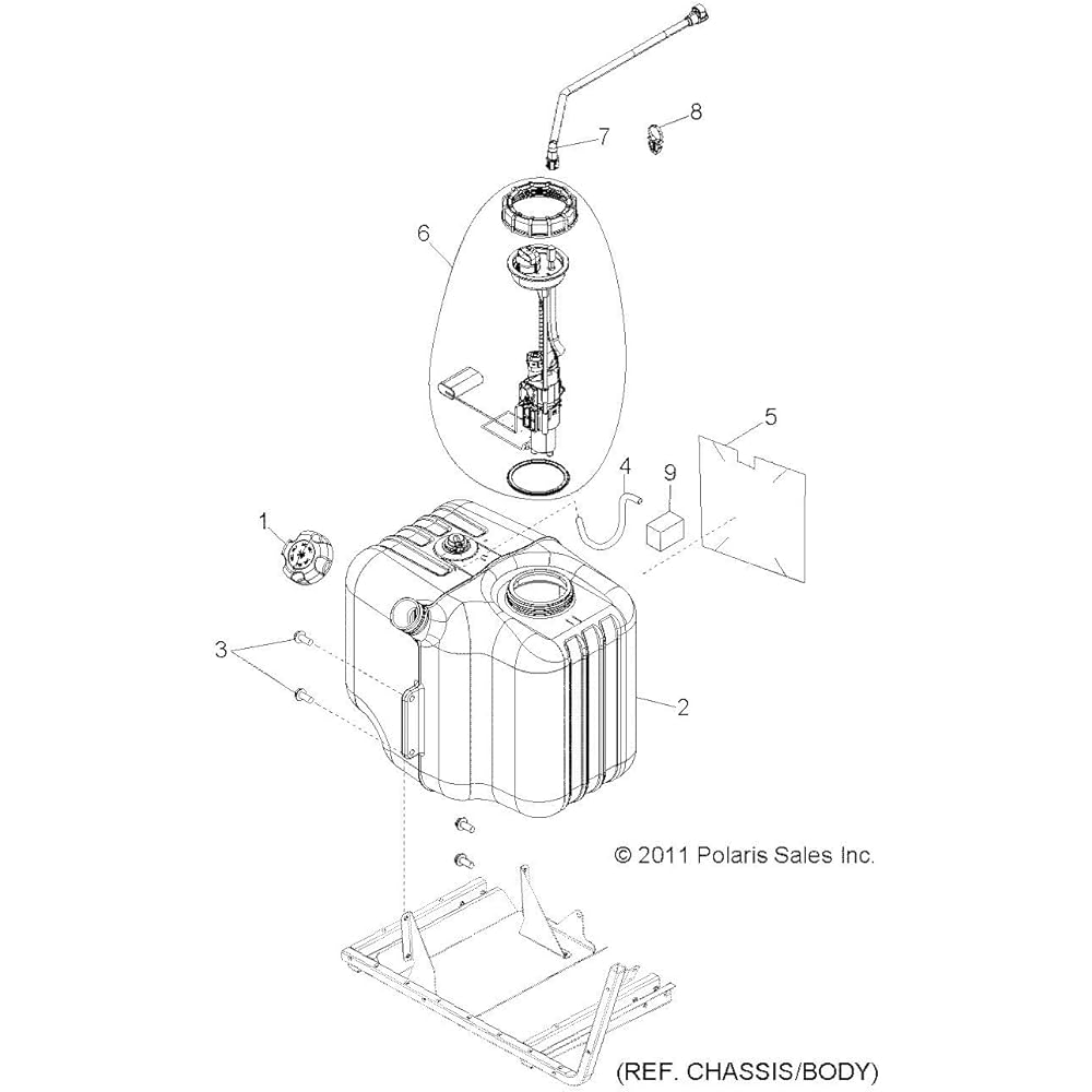 POLARIS RANGER Fuel Line Acemburi, twin, genuine OEM parts 2521178, quantity 1.
