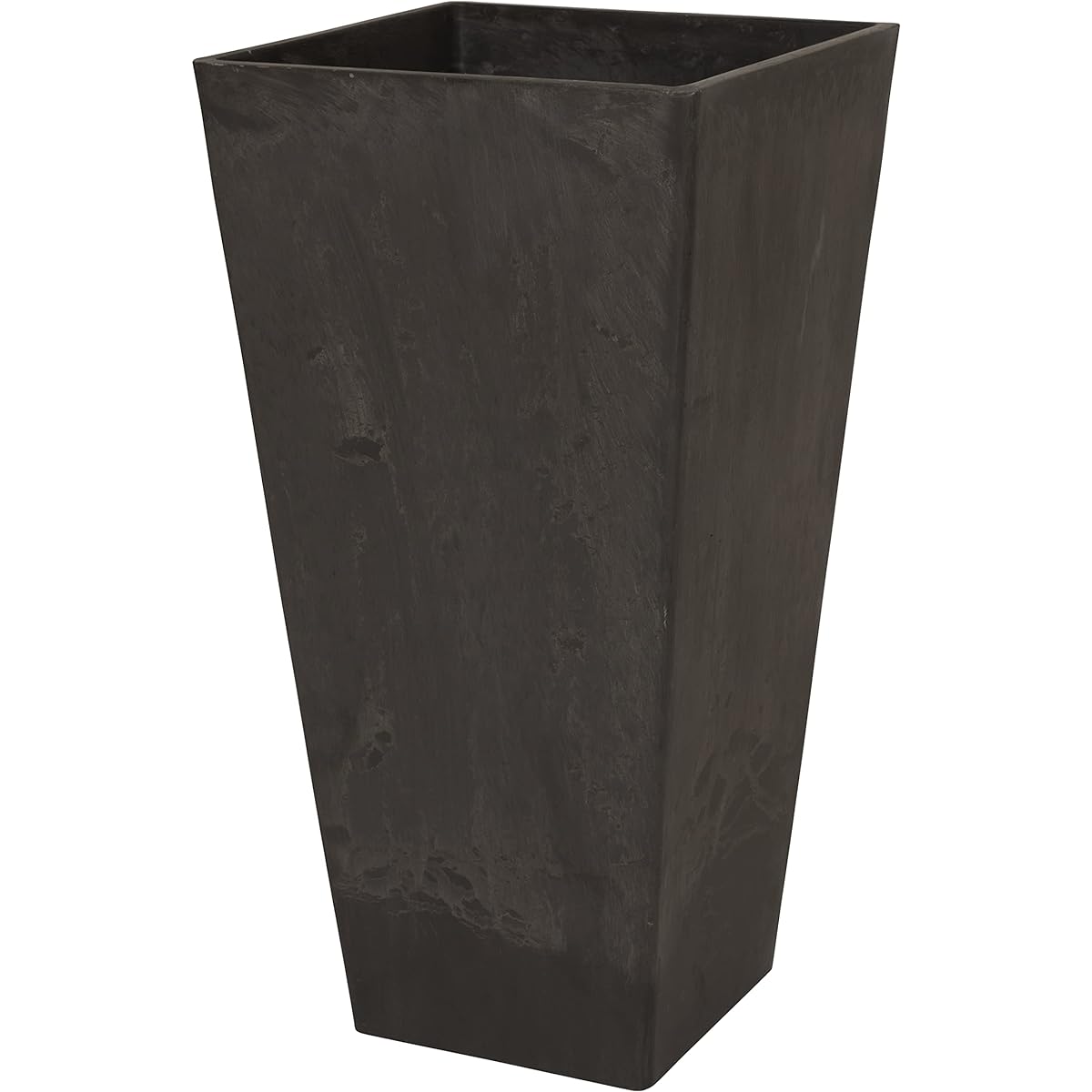Lead Style DP Pot 41 For Ornamental Plant Pot Cover No Hole Resin Charcoal W41 x D41 x H80cm 11UFH41CH