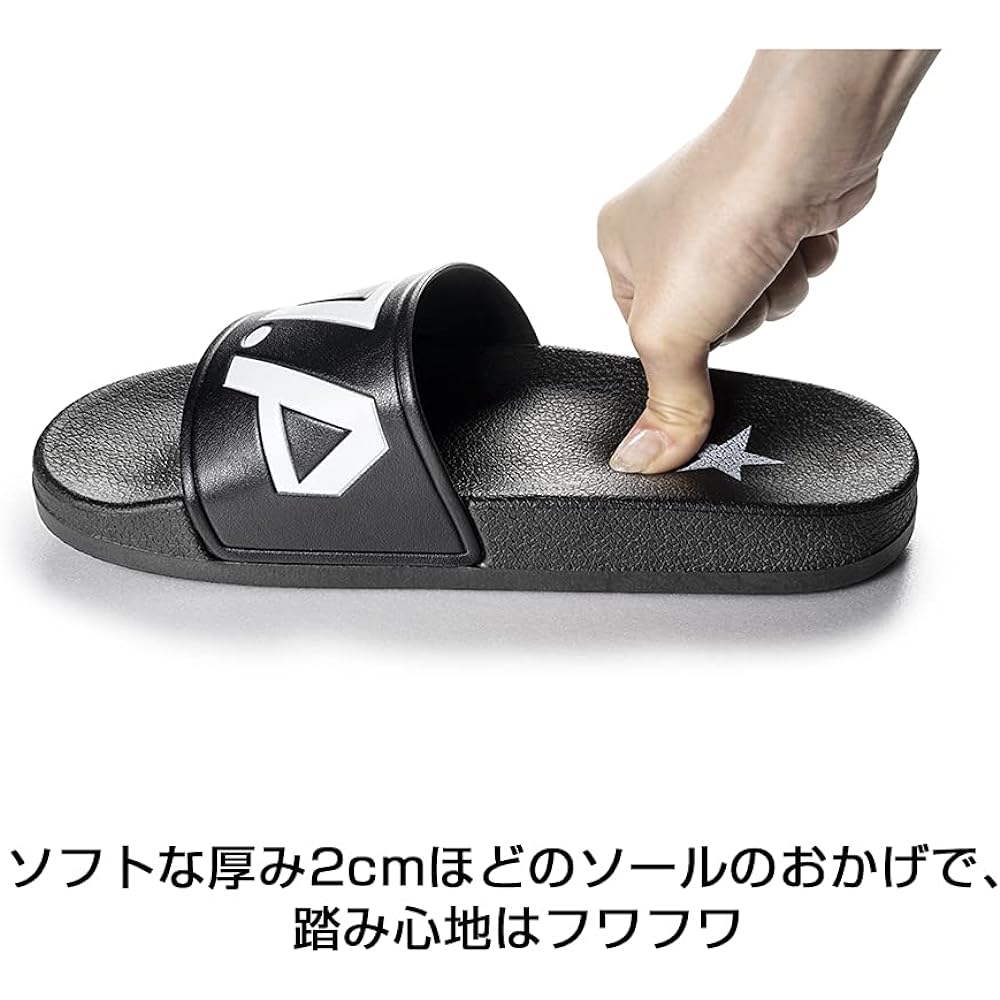 DAD Garcon D.A.D Shower sandals S size (22-23.5cm) HA631-01-01 GARSON Black/White