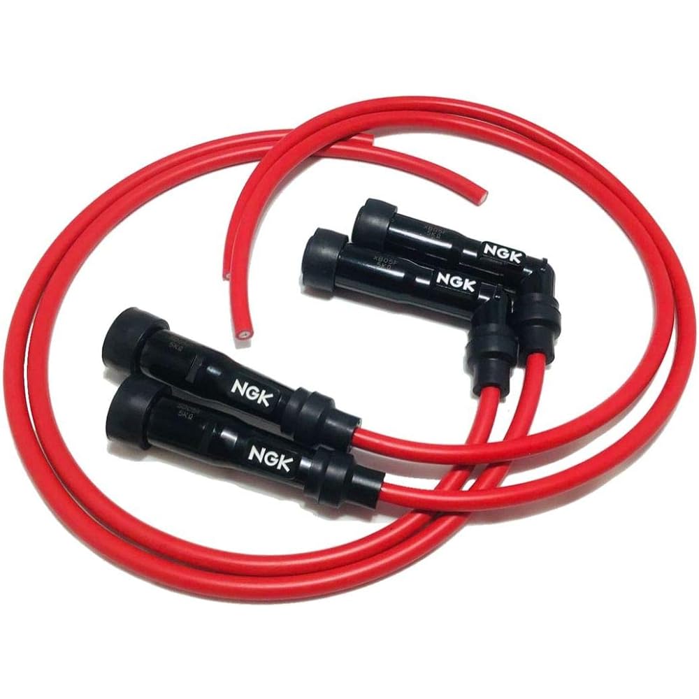 NGK plug cord set red X2/S2 CB750F(RC04)/F2/CB750K(RC01) etc.