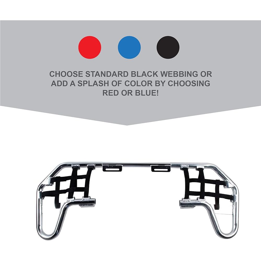 TUSK COMP Series Nurf Bar Silver Black Weather With Yamaha Raptor 700 2006-2019