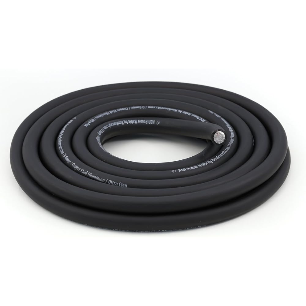 KnuKonceptz KCA 4 Gauge Black Ultra Flex CCA Power Wire Cable 5M (Parallel Import)