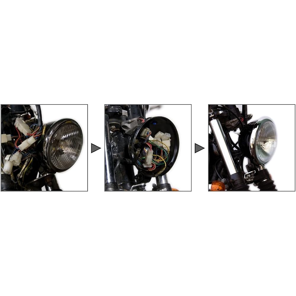 MOTOR ROCK 69 Bates Light Chrome & Black MR-LIT006