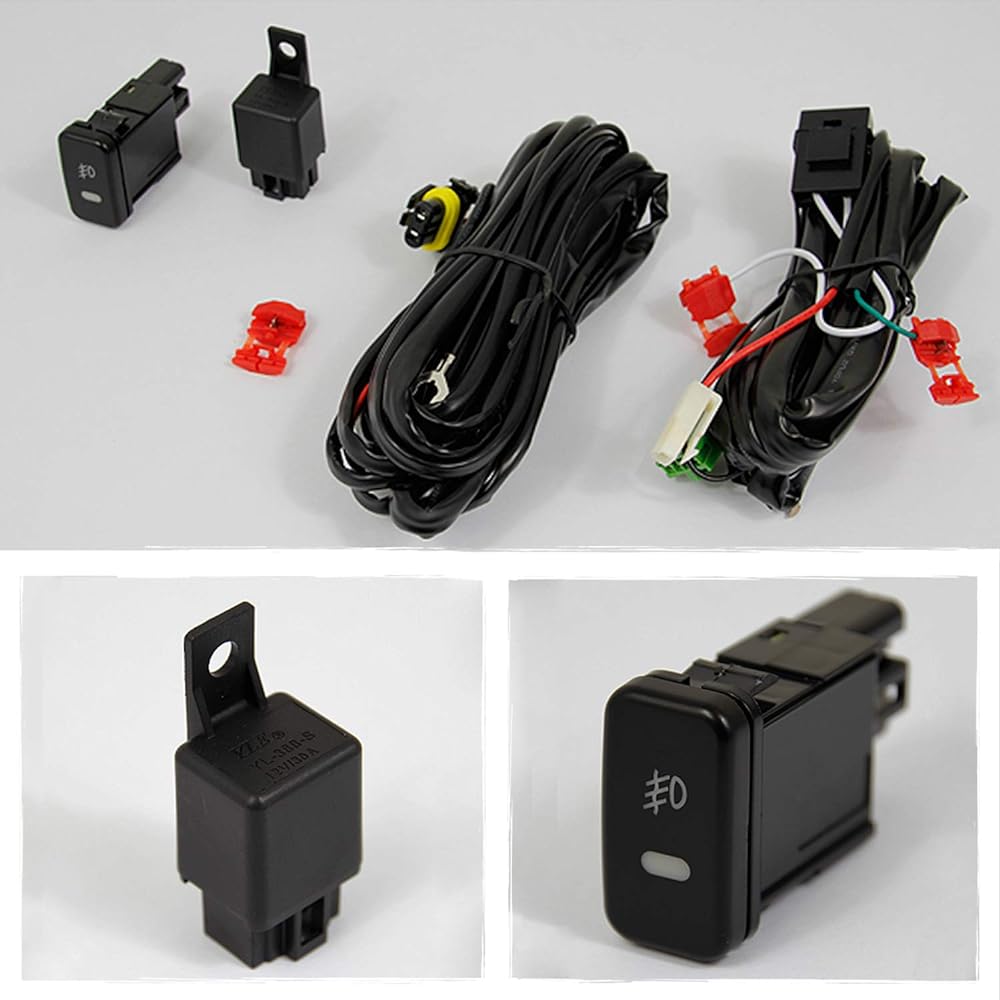 05-11 Toyotata Komapic Up Vanners Moke Fog Light Driving Lamp Light bulbs+wiring harness+with switch