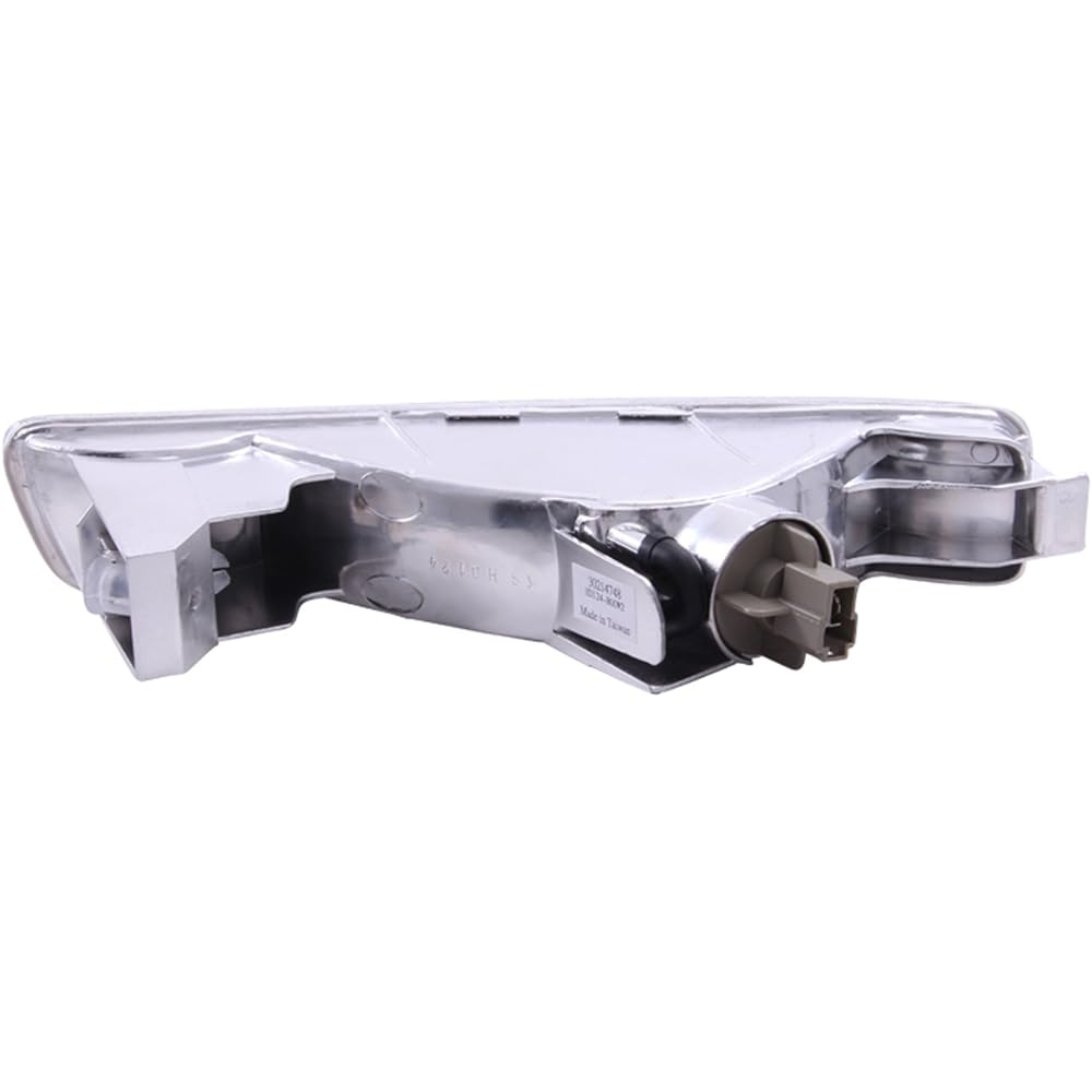ANZO USA 511008 Honda Accord Chrome Euro Amber Reflector with Bumper Light Assembly- (sold in pairs)