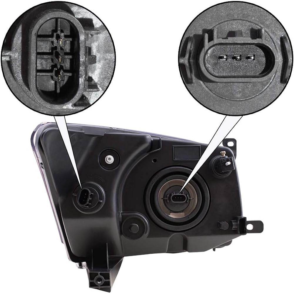 Driver headlight head lamp replacement product DODGE 5303739AJ Autoandart