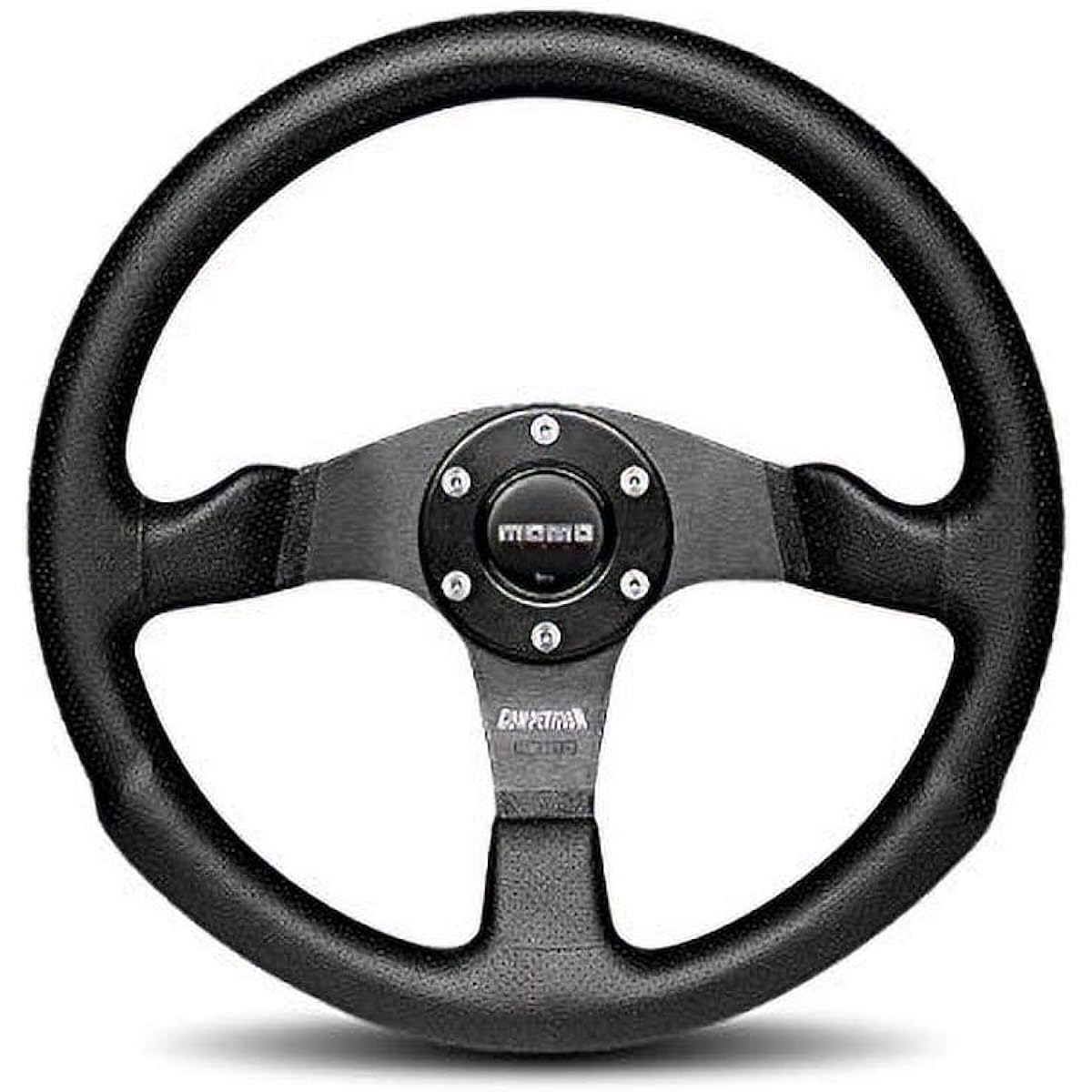 Momo Competition Black Leather Handle