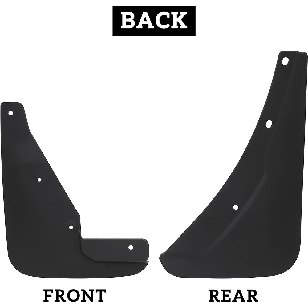 Kewisauto Mad Flap Splash Guard Dodge Challenger 2015-2023 front and rear Mad Slash Guard Kit High durable dodge challenger 2015-2023 (4-piece fender flare)