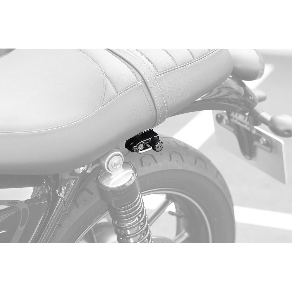Kijima Motorcycle Helmet Lock Holder Bonneville T100 ('16-) Street Twin Scrambler ('17-) Black HTR-05006