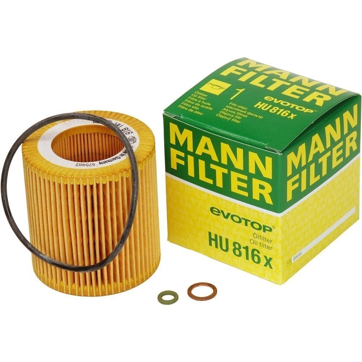 MANN-FILTER HU 816 X Metal Free Oil Filter (1 pack)
