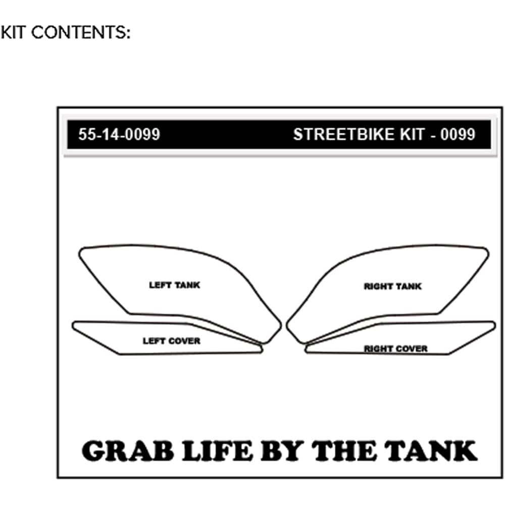 Stomp Grip Traction Pad Tank Kit Clear VOLCANO YZF-R1 15-20 55-10-0099C