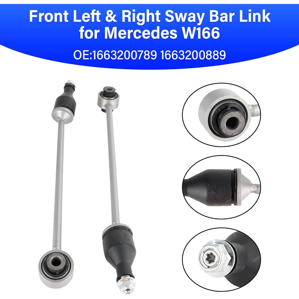 MAD HORNETS Front Stabilizer Swaver Link Front left and right Swaver Link Mercedes W166 1663200789 1663200889