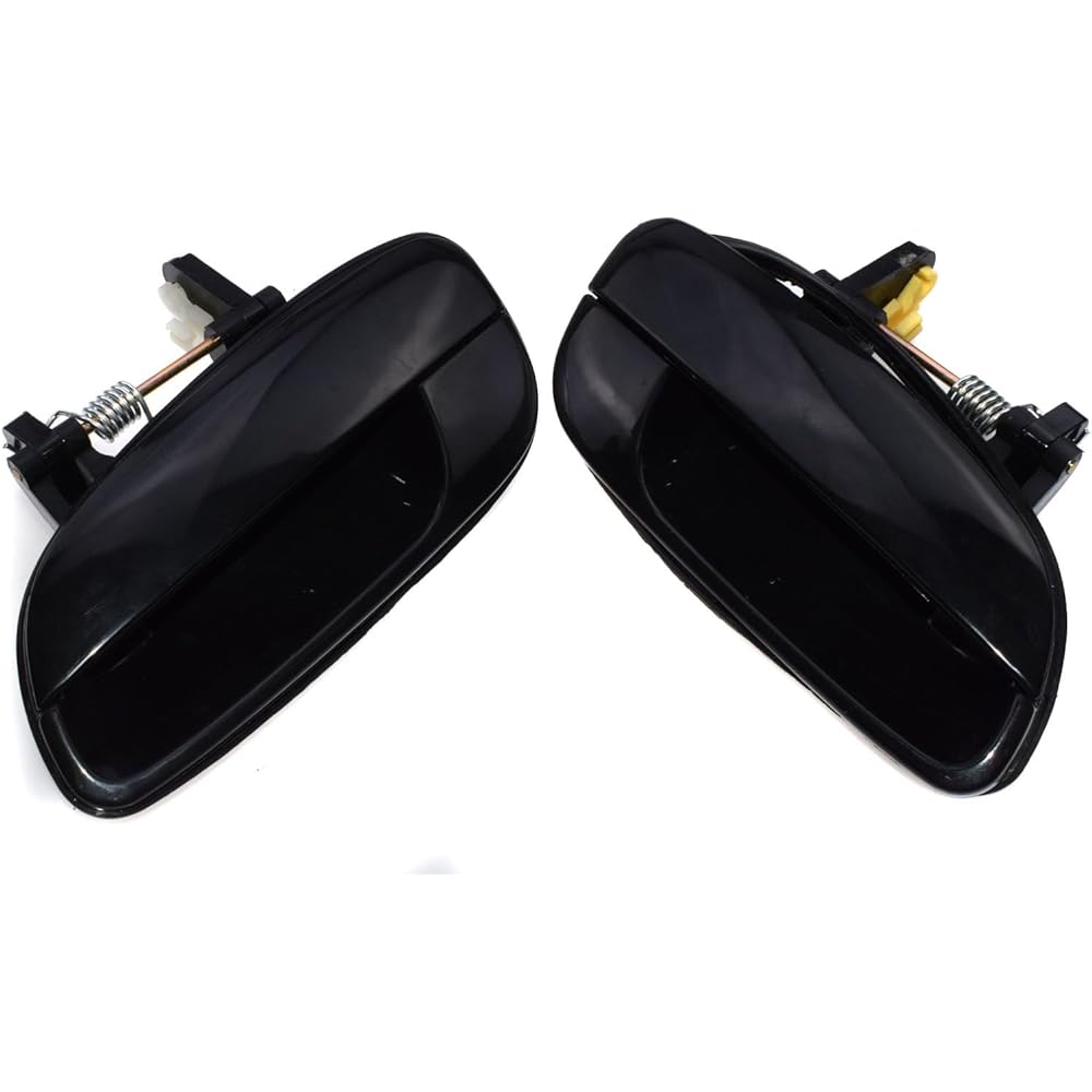 Car Parts Black FL FR RL RR Outside Door Handle 83650-2D00 82650-2D00 Hyundai Erantra 2.0L 2001 2002 2003 2005 2006 Car Parts (Color: FR RR 2 Right Pair)