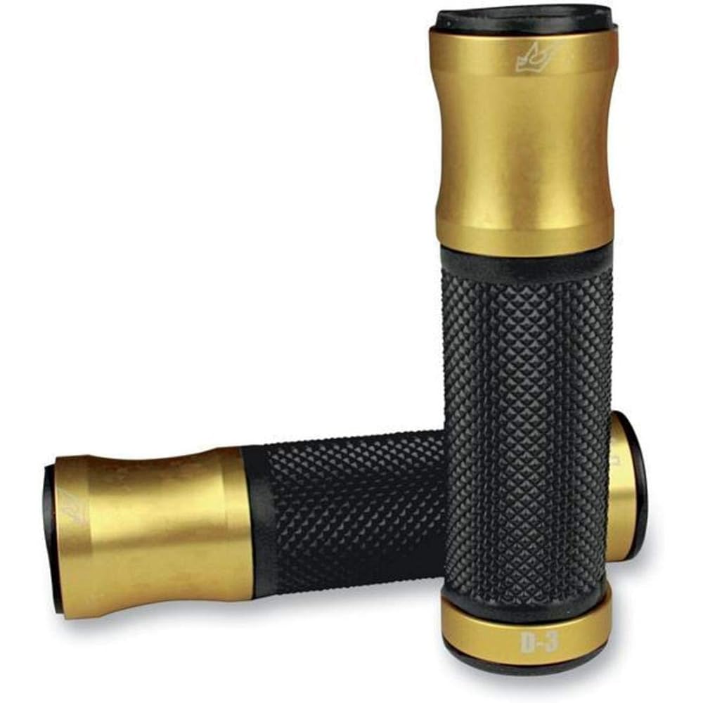 DRIVEN RACING D3 GD/BK Gold/Black D3 Aluminum Tech Grip