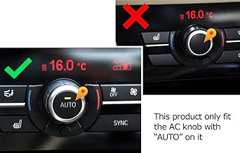IJDMTOY 3 Piece Red Anodus Aluminum AC Climate Control and Radio Round volume Nobring Cover 2015-2017 BMW F25 X3 2015-2018 F26 X4