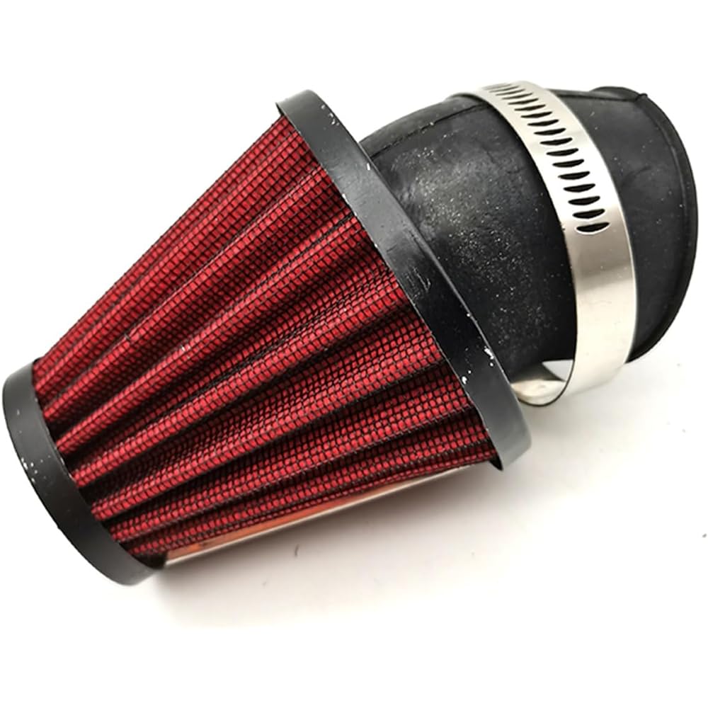 Motorcycle Briezer Filter Red Air Filter 45 Angle Motorby Scooter ATV Dart Bike