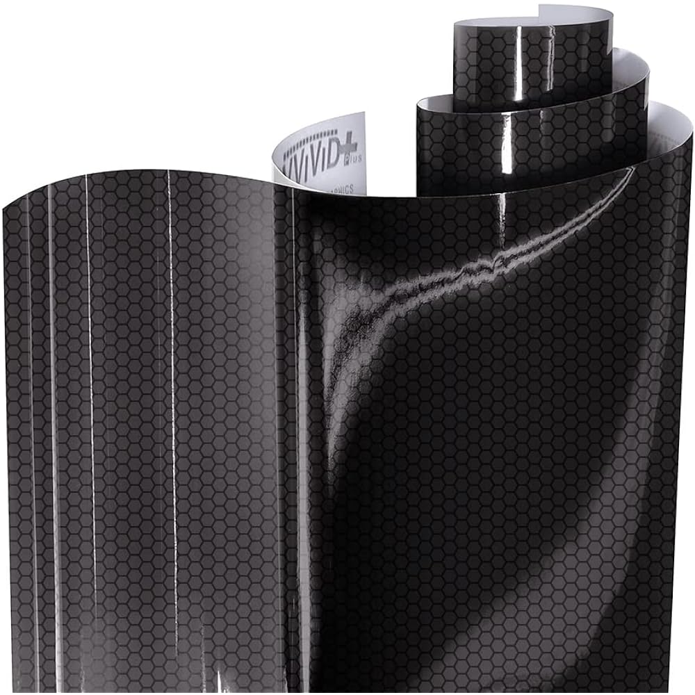 VVIVID Hex+ Dark Smoke High Glossy Air Tint Headlight 16 "X 60" (W/Toolkit) DRKSMKEHDLGHT