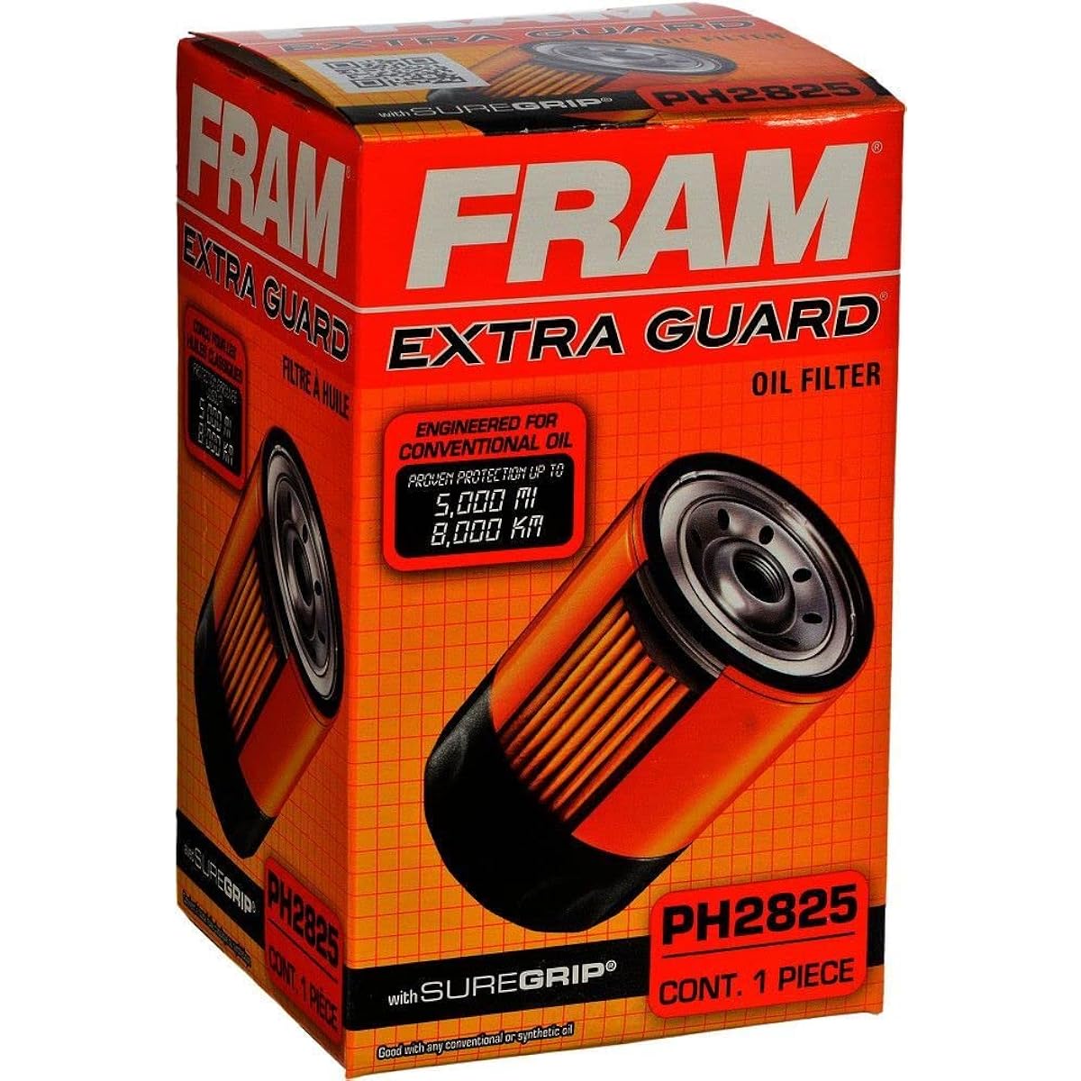FRAM EXTRA GUARD PH2825 10K Mile Changing Spin -on Oil Filter
