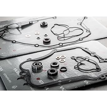 ATHENA PARTS Water pump gasket with bearing Honda CR 125 1990-2004 Black