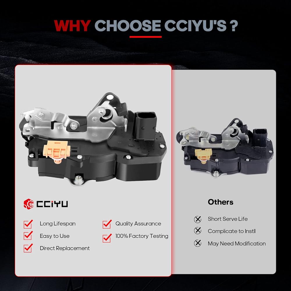 CCIYU Door lock actuator Door Latch Rear Right 2005-2009 Chevrolet Equinox 2006-2009 Pontiac Trent 931-136