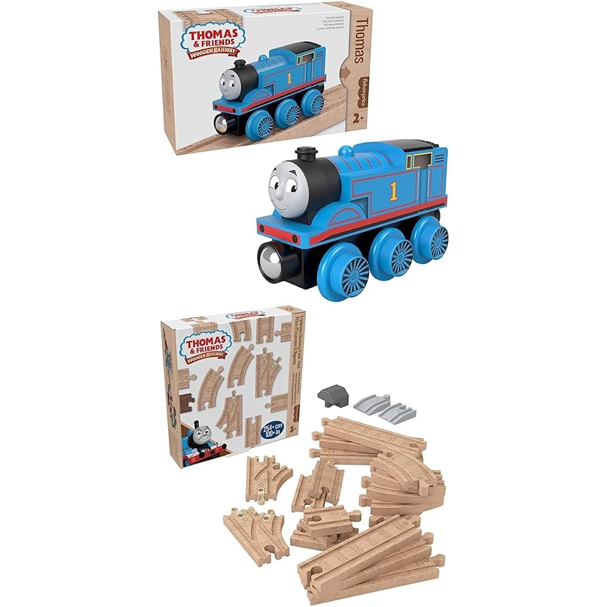 Thomas the Tank Engine Wooden Rail Series (Thomas) Create your own original course with Thomas! Straight & Curved Expansion Rail Set