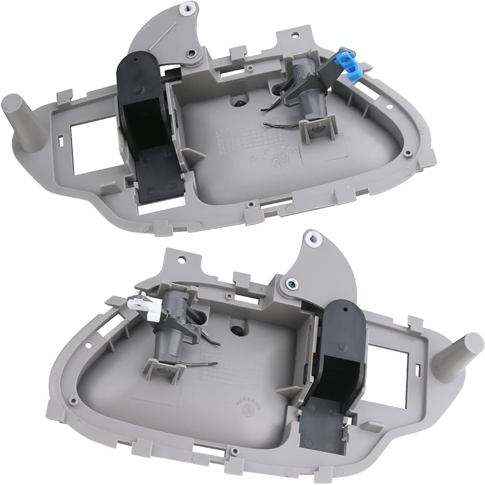 APPERFIT Interior door handle with bezel (gray) 1995-2000 CHEVY GMC C1500 C2500 C3500 K1500 K2500 K3500 SUBURBAN TAHOE YUKON