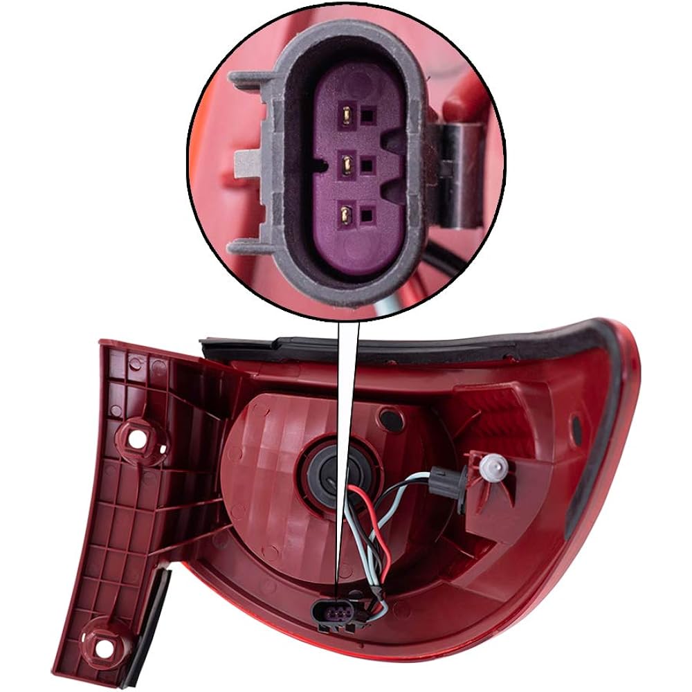 Compatible with BROCK replacement driver tail light light quarter panel mounting tail lamp 09-12 Traverse 15912687