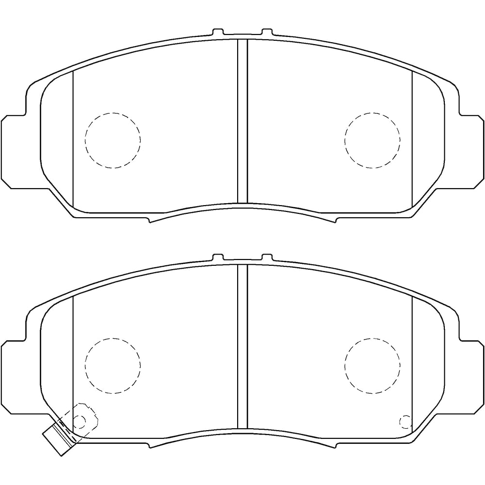 HITACHI TOKICO STOPAL Brake Pad for Honda Accord (Sedan, Wagon) Odyssey Crossroad Step Wagon (Spada) etc. Front xh657m XH657M