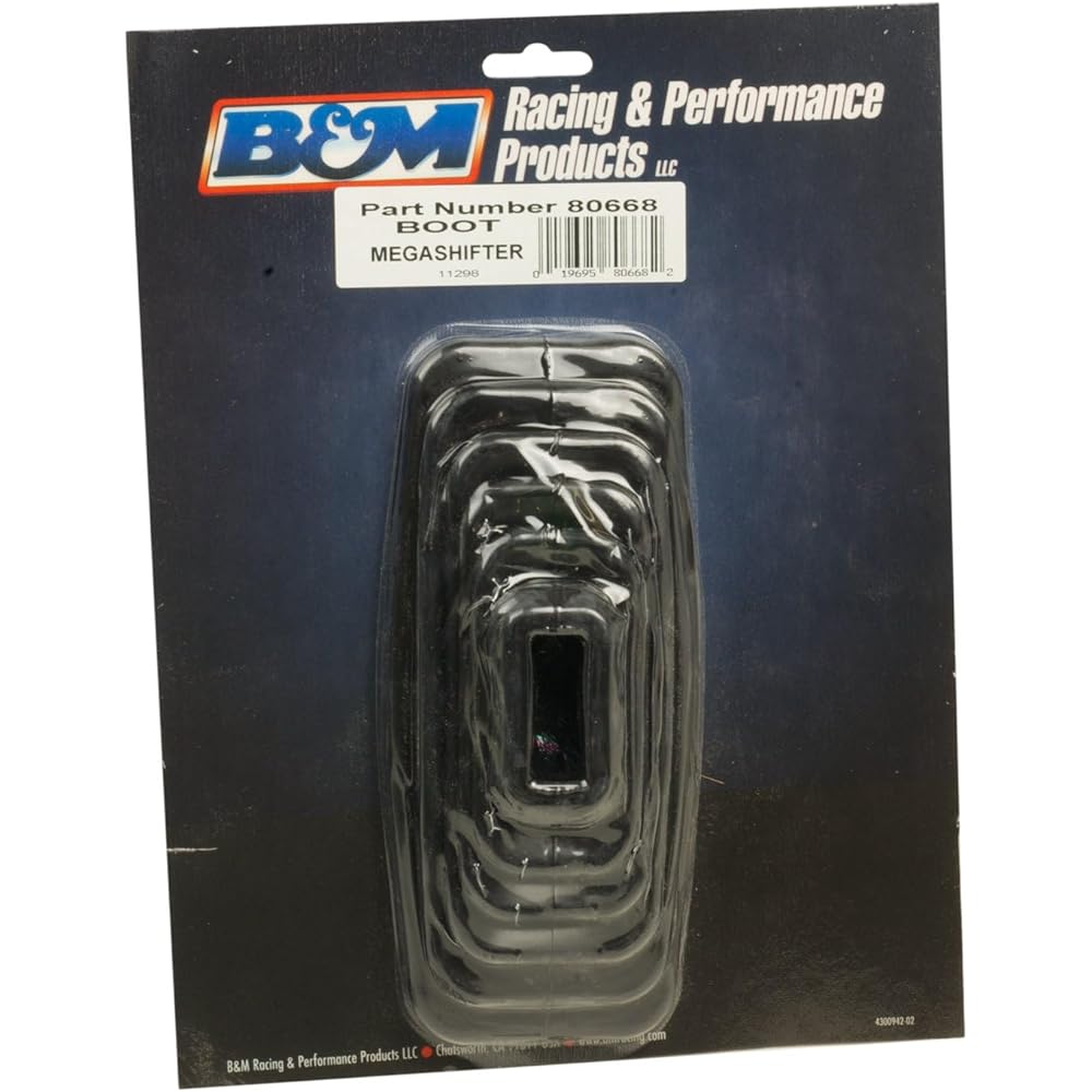 B & M 80668 Black Rubber Shifter Boots