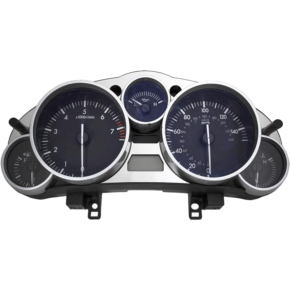 Jas Performance Meter Panel Cluster Bezel Roadster NCEC Stainless Hairline JP-2271