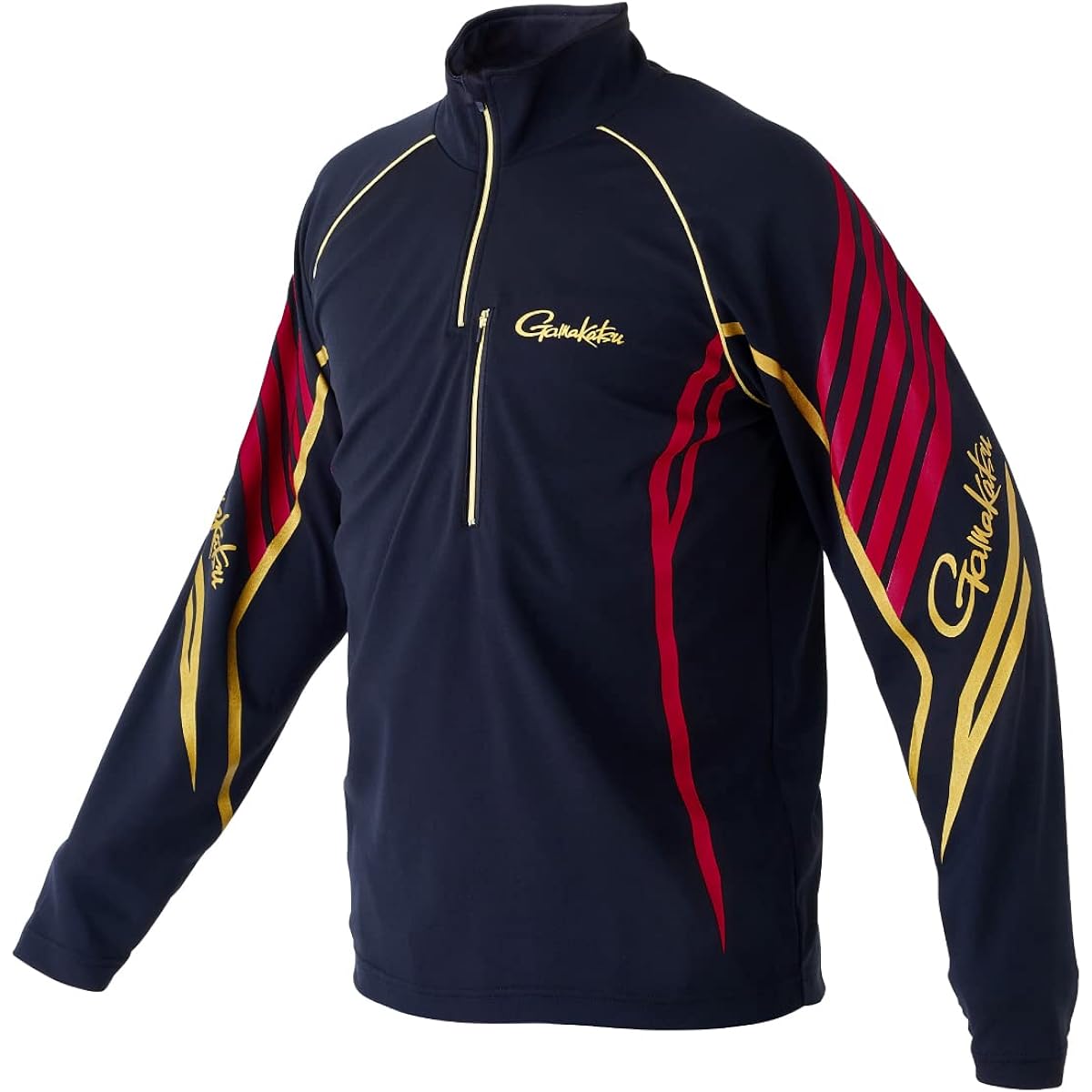 Gamakatsu Kokage Max Zip Shirt GM3697 Black/Red LL