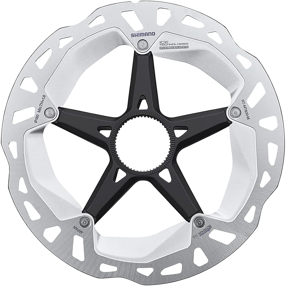 SHIMANO disc rotor RT-MT800 180mm included/outer serration lock ring