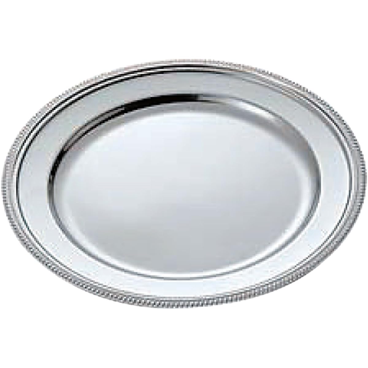 Yamashita Crafts UK 18-8 Kikubuchi round plate 16 inches 04-0771-0304