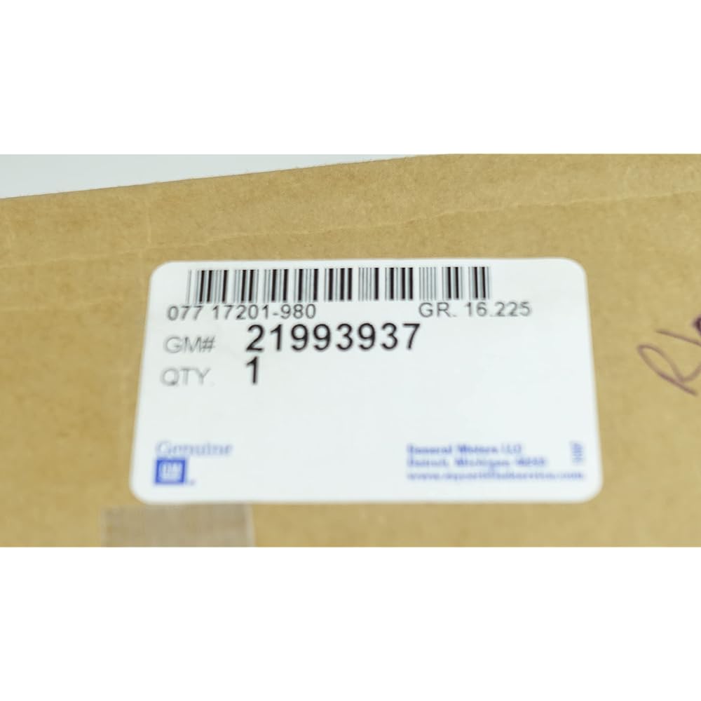 GENUINE GM 2193937 Door auxiliary WEATHERSTRIP, upper, front, rear right