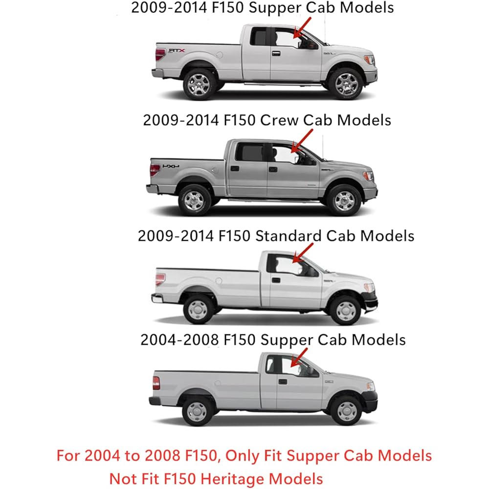 Passenger seat right front door Window Door Glass Ford F150 2009-2014 Mode/F150 2004-2008 2 Door Super Cab Model only