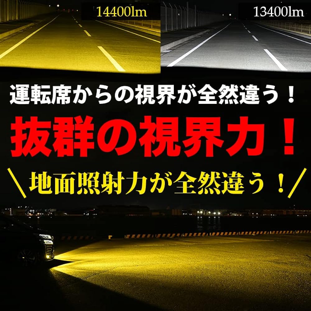LED Fog Lamp Yellow 14400lm Actual Value VELENO MORTALE Explosive Headlight High Beam H8 H11 H16 Yellow Fog LED Fog Lamp 3000K Vehicle Inspection Compatible Yellow (H8 Yellow 14400lm)