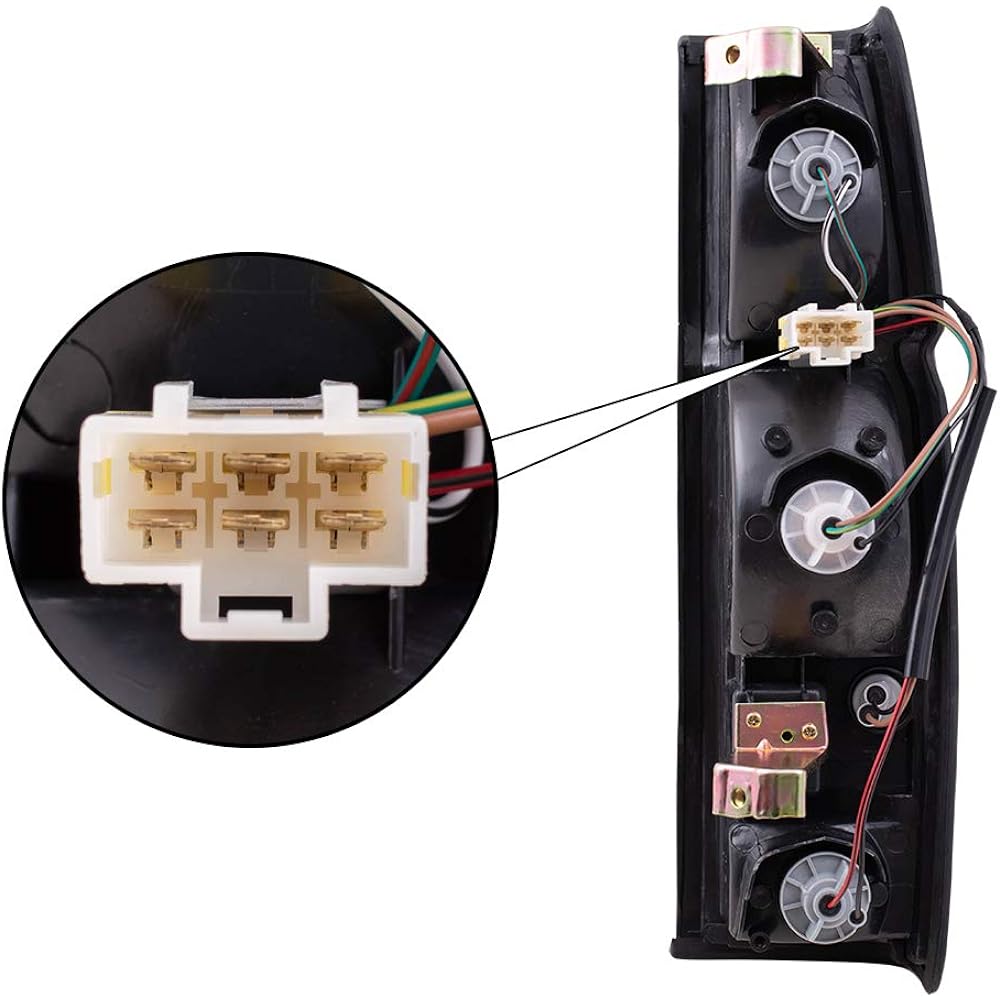 Aftermarket replacement driver and passenger seat side tail light assembly 1986-1994 D21 Dual rear wheel No 95-97 Pickup truck B65553B300 B65503B300