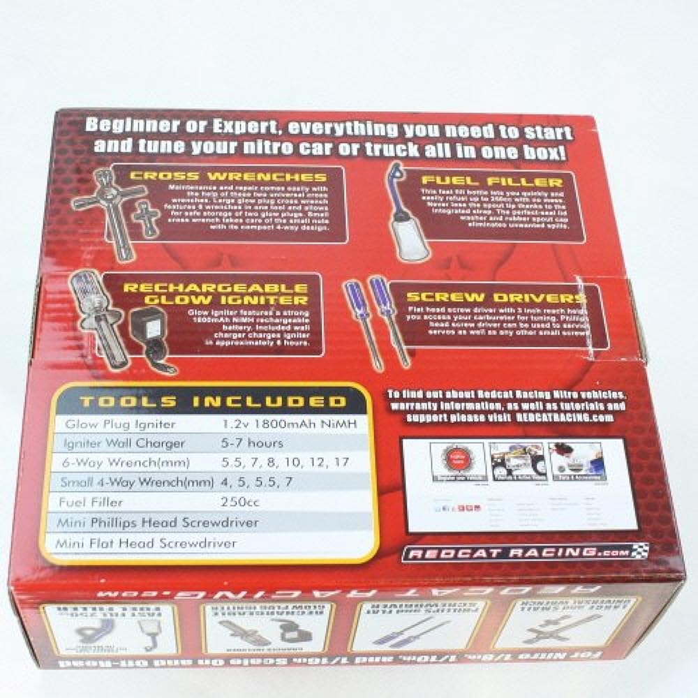 Redcat Racing 80142 a Nitro Starter Kit – For Redcat RC Racing Vehicles