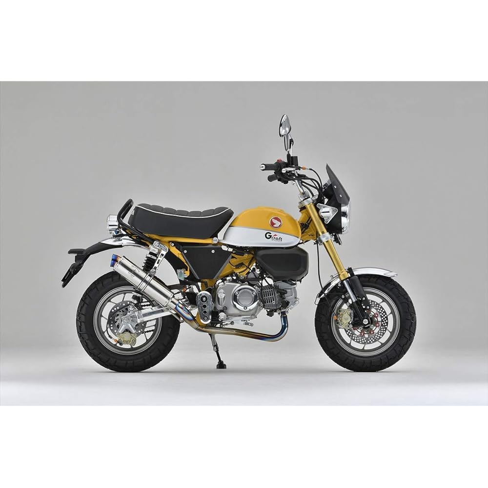 Gcraft Full Exhaust Wyvern Classic Muffler Monkey 125 MONKEY125 Titanium Polish R's Gear Collaboration 31283