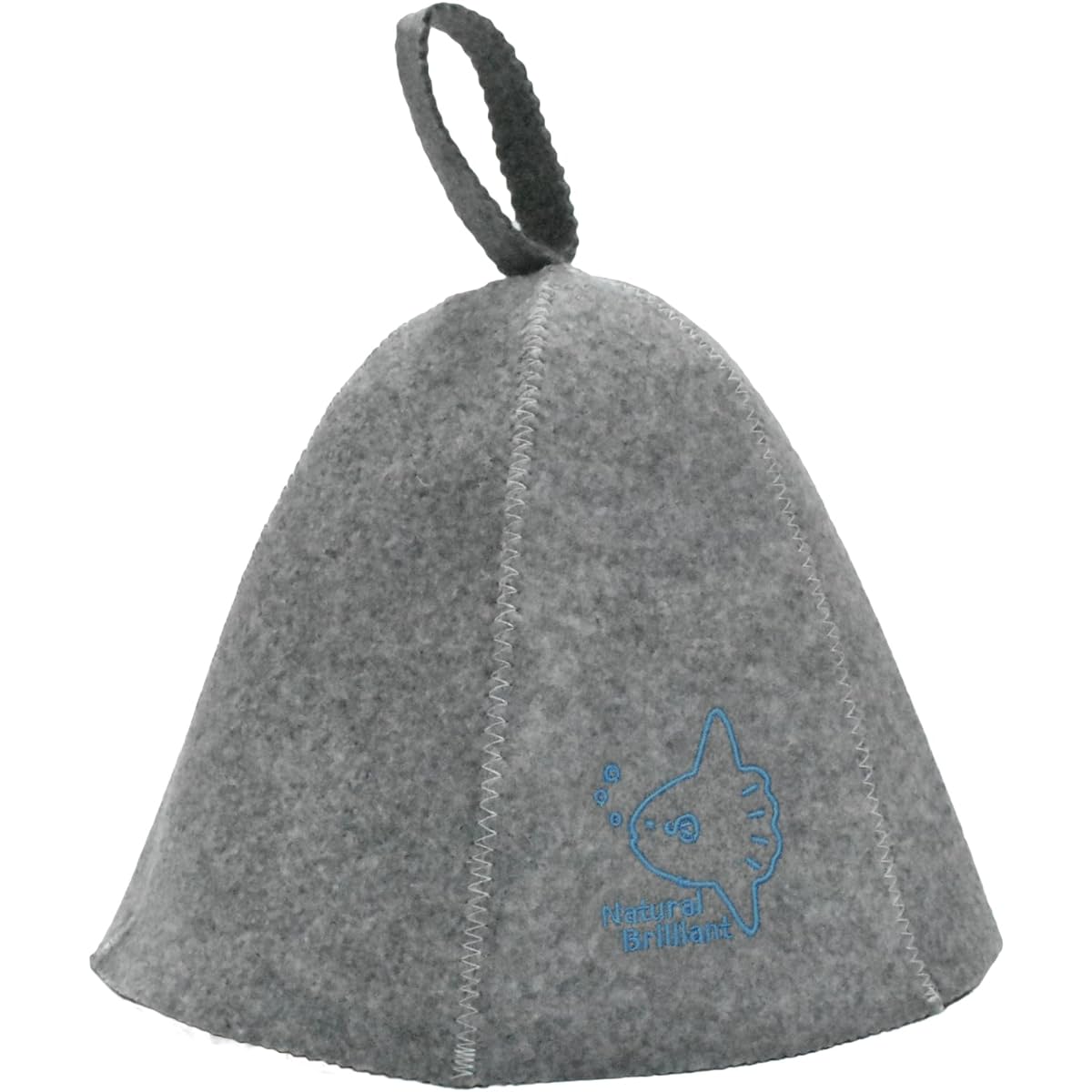 Natural Brilliant Sauna Hat, Straightening Sauna Hat, Cap, Protects Scalp, Prevents Bleeding, Drying, Relieves Hair Damage and Keeps Hair Cool with Case Grey