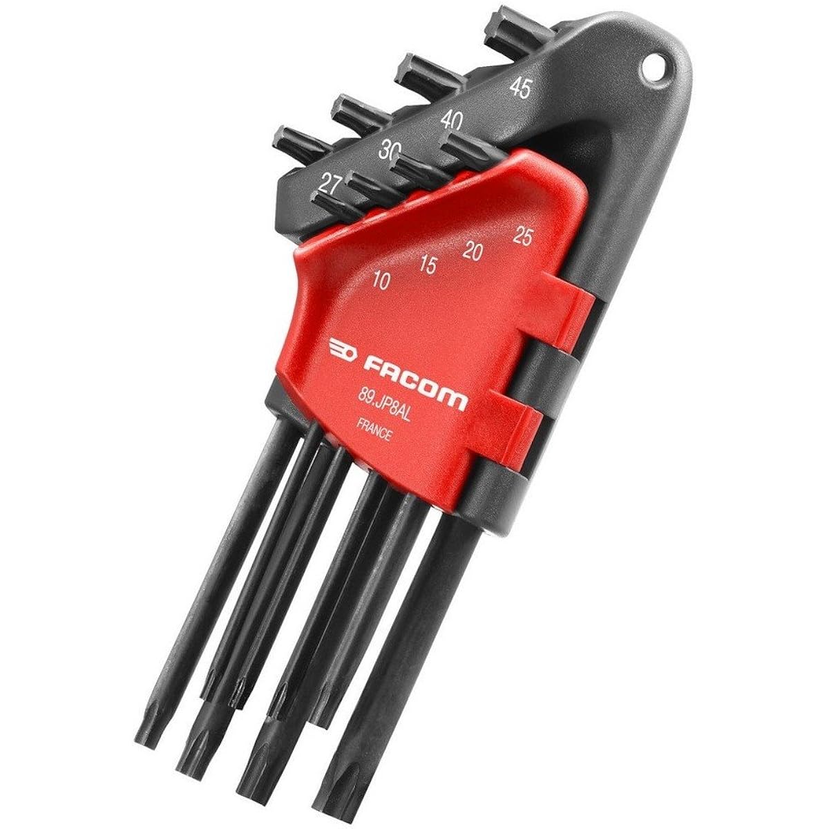 Facom Torx Wrench Set L-type Wrench Long 8pc. Torx Key Wrench Set with Holder 89.JP8AL FACOM