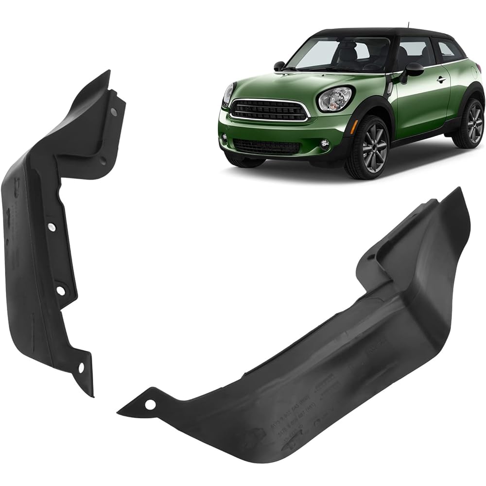 Qiilu Front Bumper Splash Guard Pair Front Bumper Splash Guard Low Pressure Lip 51119802643 Replacement for John Cooper Works Paceman and Countryman Base