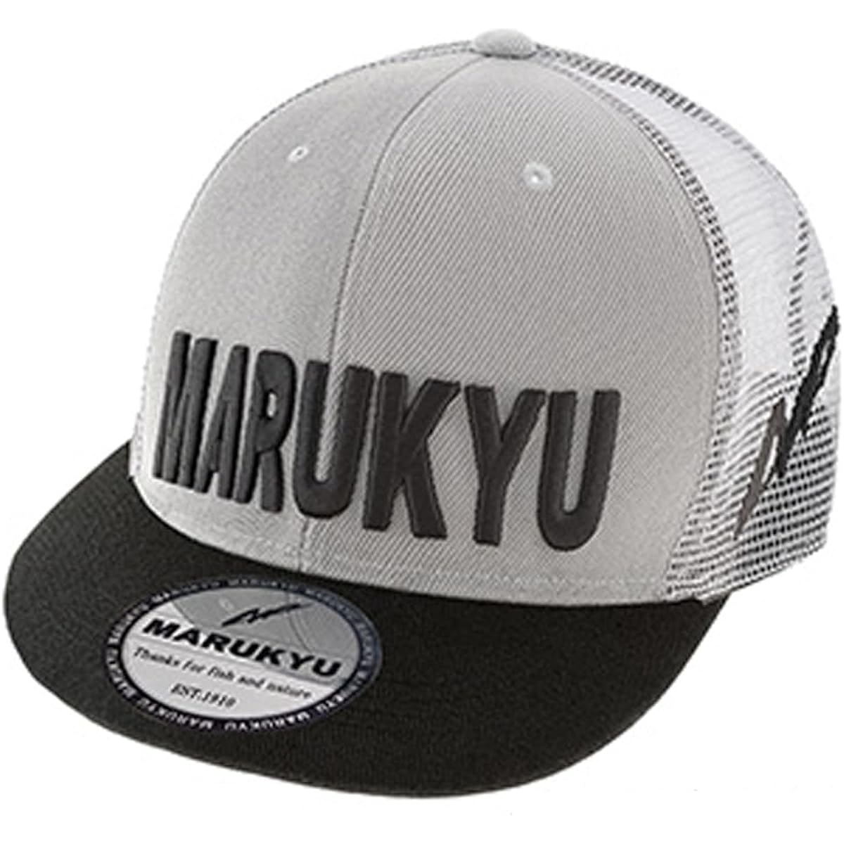 Marukyu Flat Visor Mesh Cap 01 Gray/Black