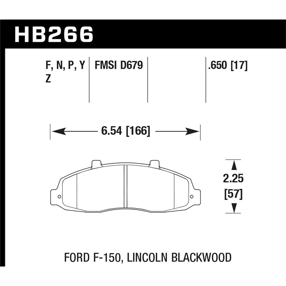 Hawk Performance HB266Y.650 LTS Brake Pad