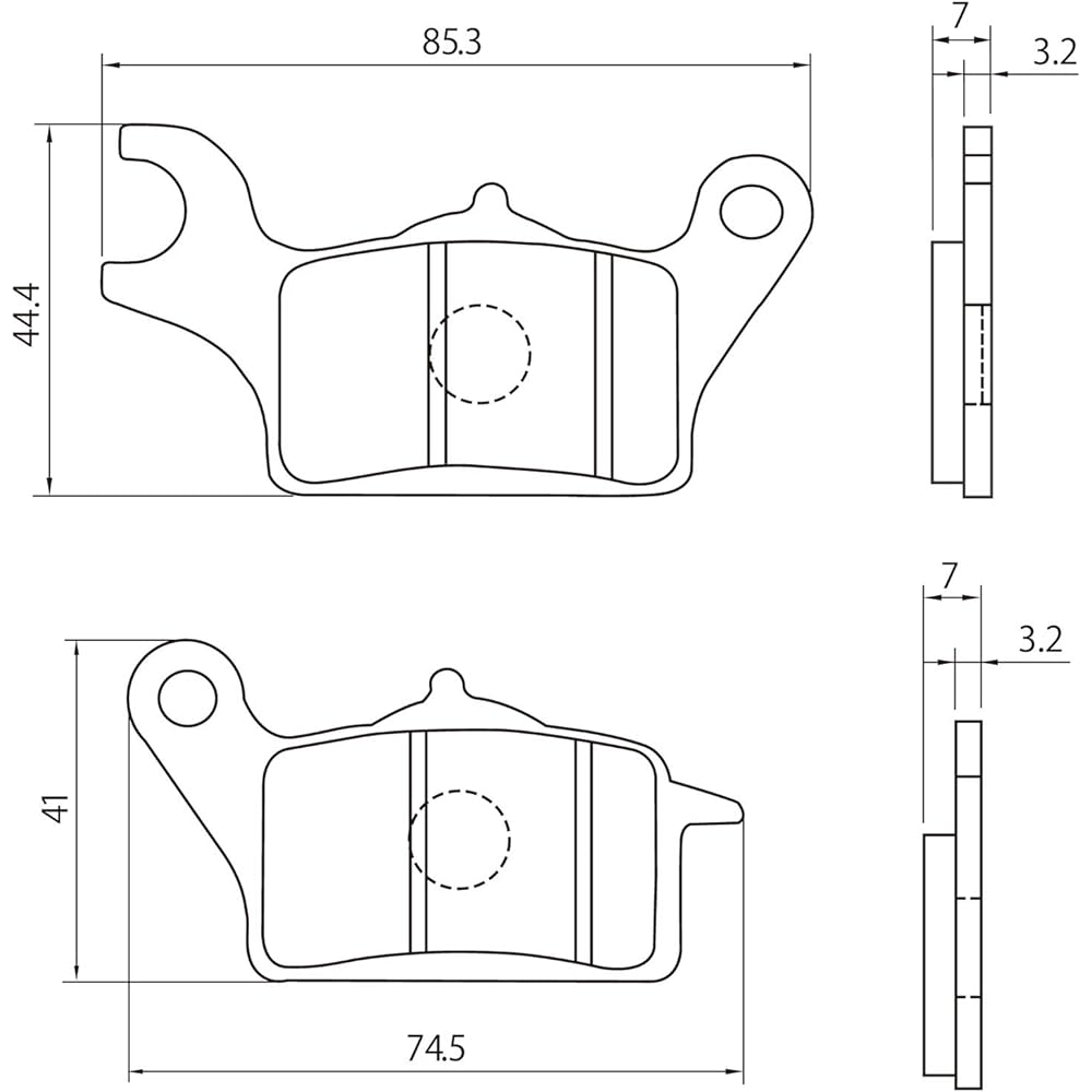 Daytona Motorcycle Brake Pad Red Pad (Semi Metal Pad) Lead 125 (17-20) DIO110 (15-21) DUNK (15-19) Address 125 (18-20) Address 110 (22) etc. Front 99847 Through